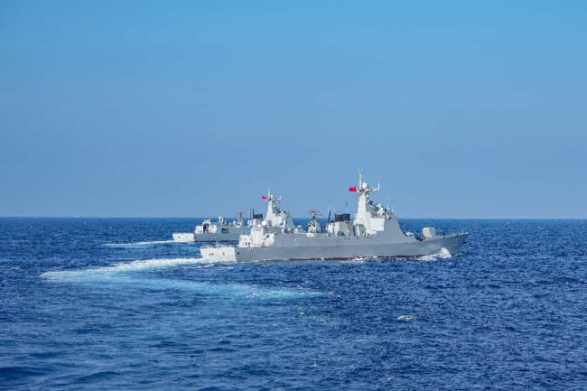 长航时多科目实战化 新年度首次编队出海训练完成