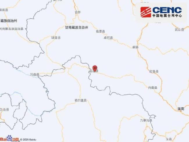 甘肃发生5.5级地震 震源深度10千米