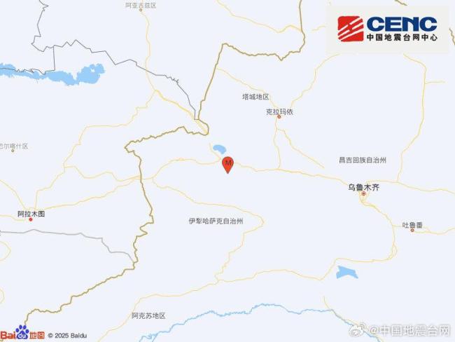 新疆博爾塔拉州發(fā)生3.2級地震 震源深度24千米