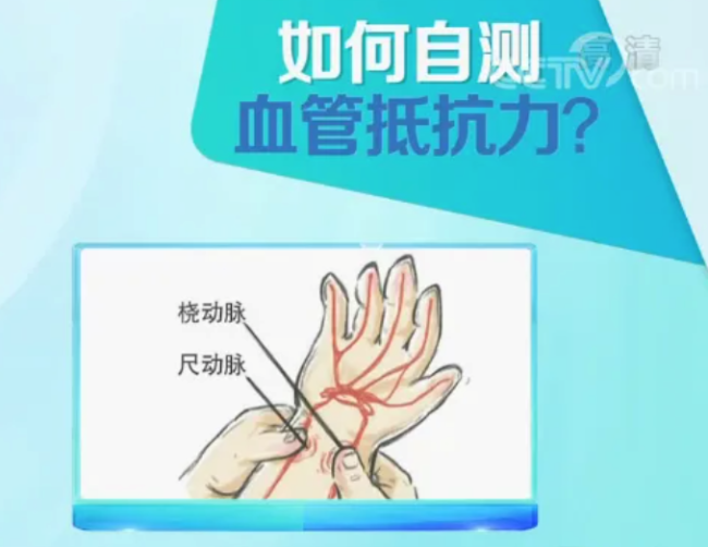一个动作自测血管抵抗力 握拳判断健康