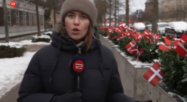 丹麦人在美国大使馆外插国旗以示抗议，美国人后脚全拔了 拔旗引发外交风波