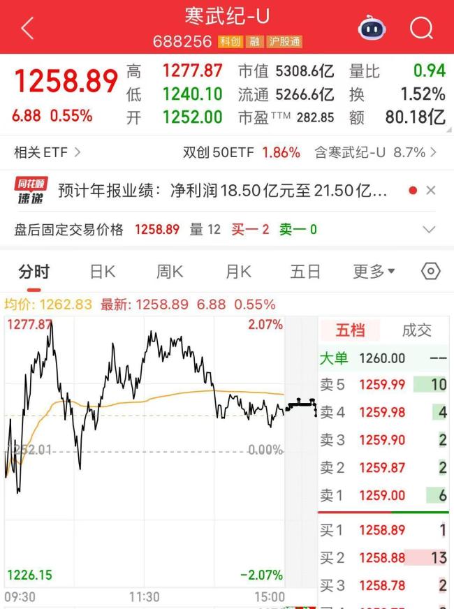 寒武纪:瞻望2025年营收增长超410% 净利润扭亏为盈