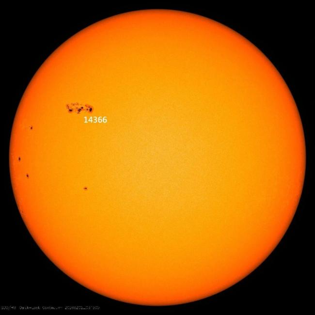 太阳耀斑或干扰通信与导航
