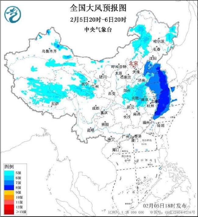 暴雪寒潮大风3个预警齐发 中东部气温骤降