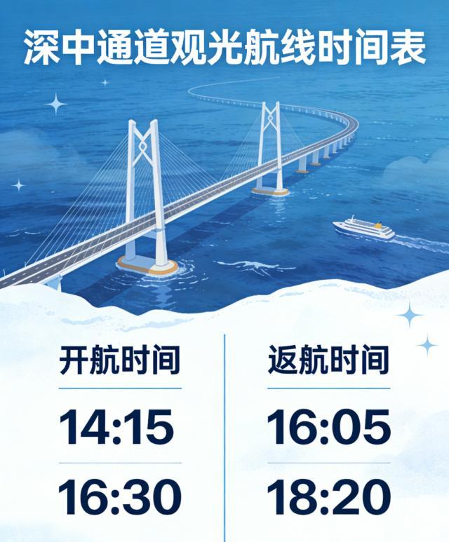 中山首条深中通道观光航线将开通 海上视角打卡大湾区地标