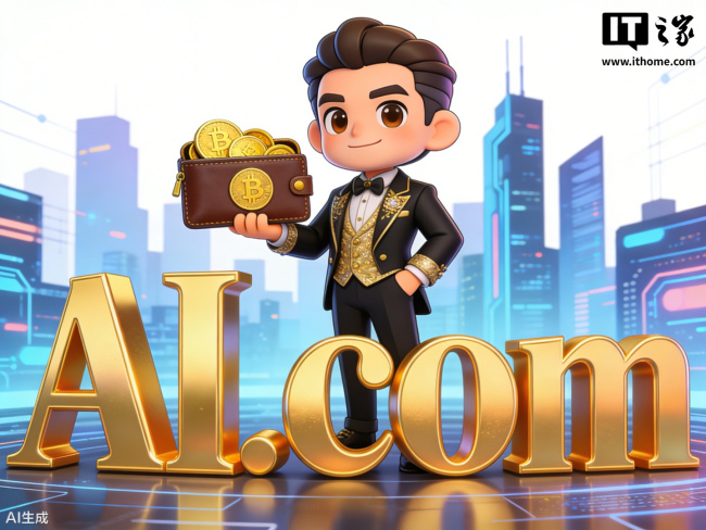 “AI.com”域名卖出7000万好意思元