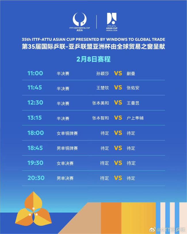 乒乓球亚洲杯男女单四强出炉 国乒三女将晋级