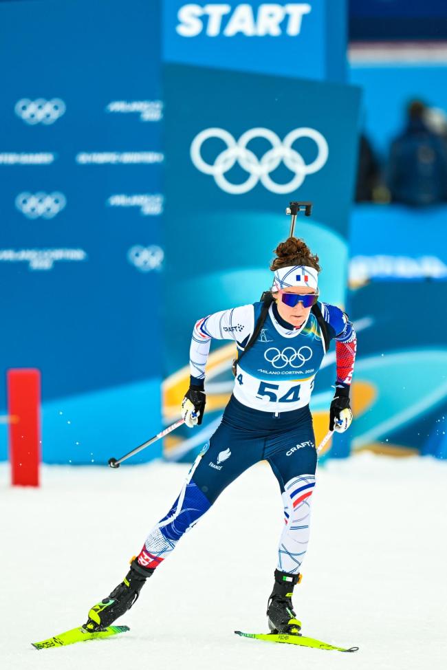 冬奥会冬季两项女子15公里个人赛图集 法国选手摘金夺银