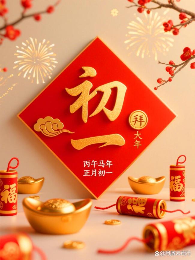 月朔迎春接福 马年跃马呈祥