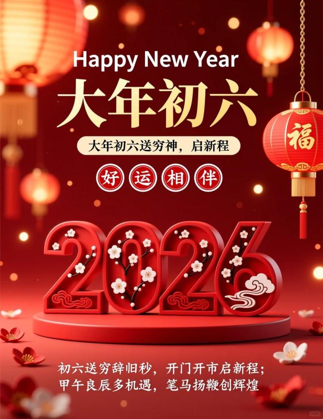 正月初六送穷神 迎福星好运来