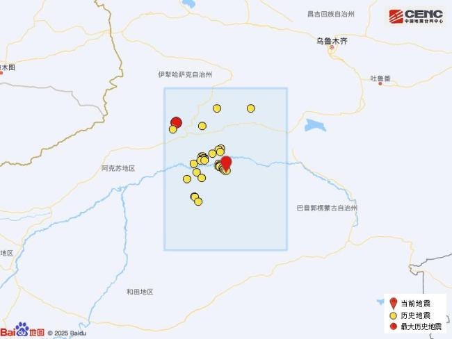 新疆巴音郭楞州发生5.1级地震 震源深度15公里