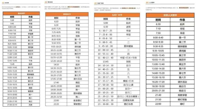 教育局回应一中学超长作息表 尚未实际执行