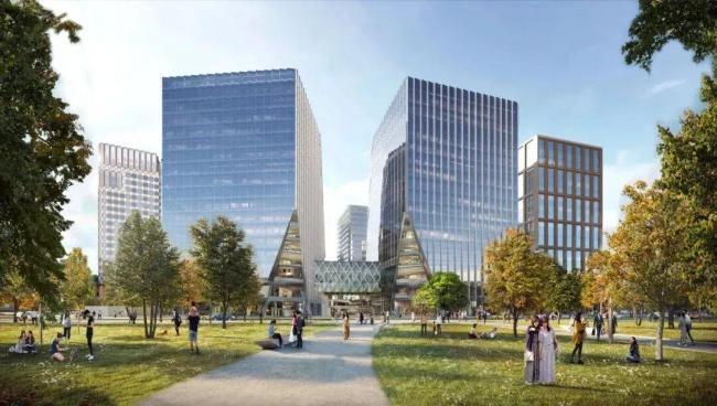 北京CBD里的春天 万物复苏奋进时