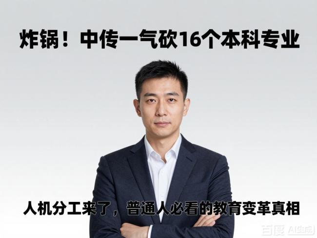 中传一口气砍掉16个本科专业 人机分工时代教育变革真相
