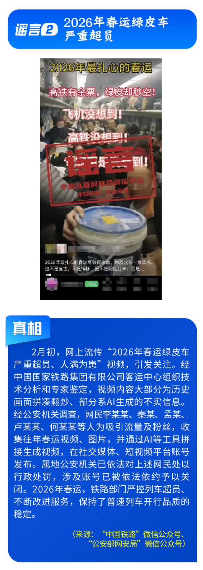 中国互联网联合辟谣平台2月辟谣榜