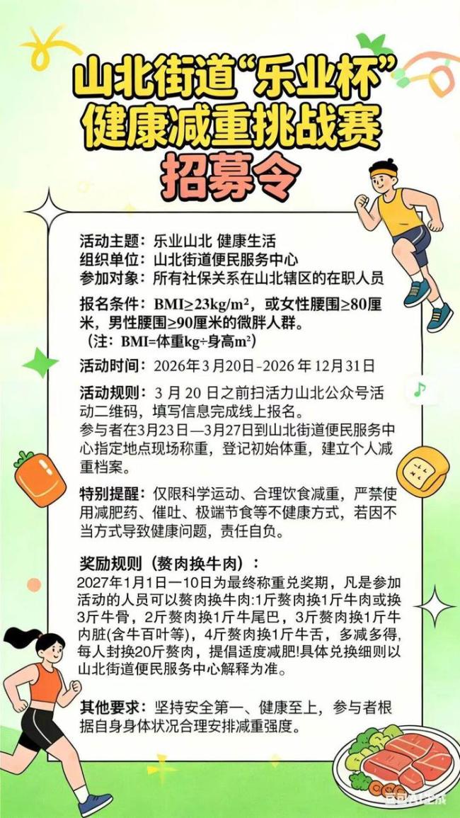 当地回应超千人报名减重挑战