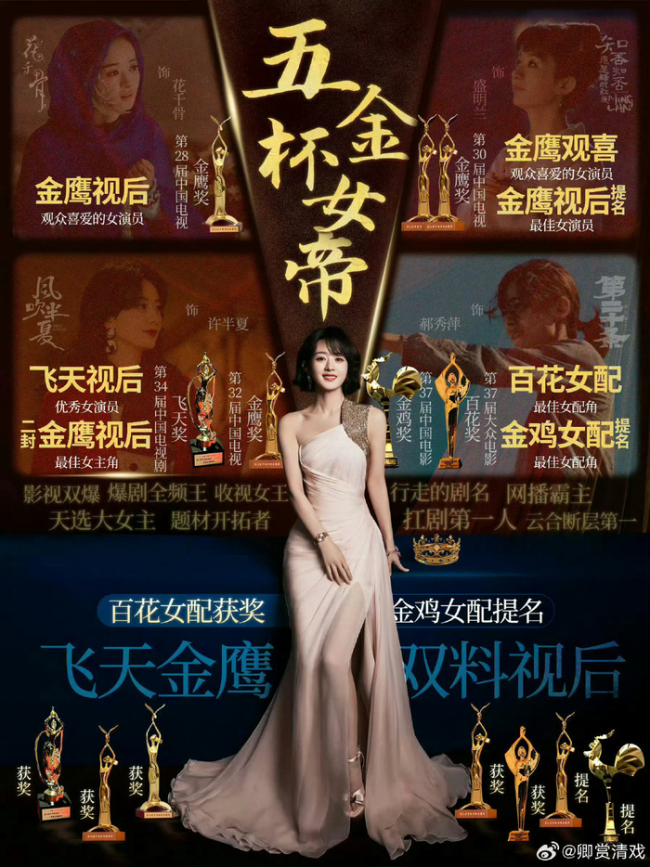 赵丽颖已经三提白玉兰了