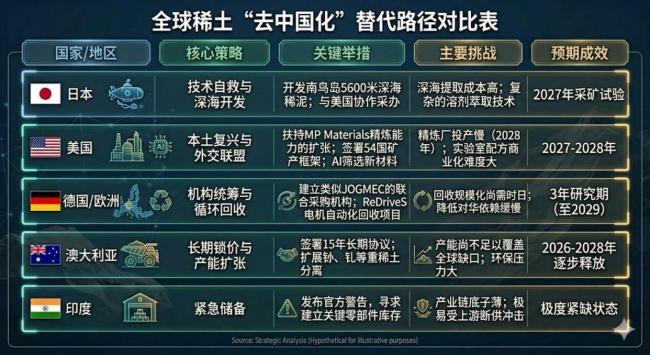 众人稀土，在库存透澈耗尽之前 寻找替代决策竞赛