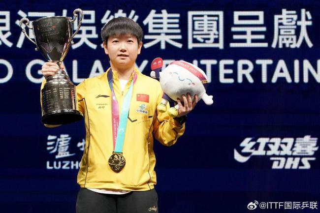 孙颖莎全力冲刺世界杯 冲击三连冠