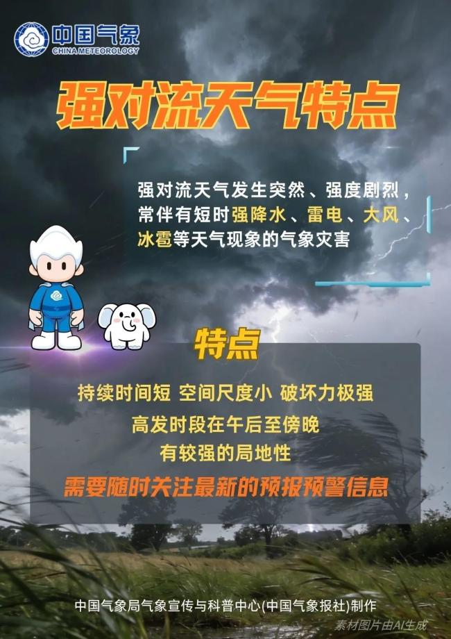 强对流天气来袭！不排除龙卷可能 多地需防范次生灾害