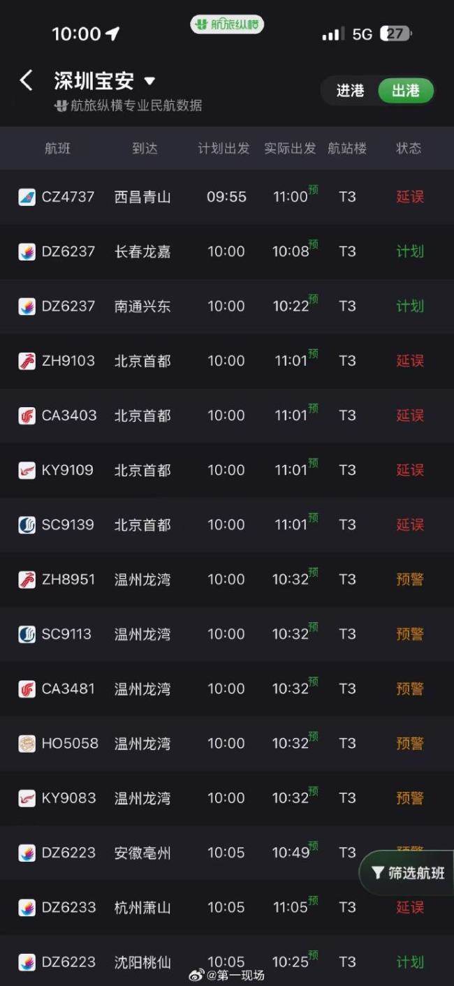 深圳2026年第一场大雨 暴雨天深圳机场再次sorry全世界