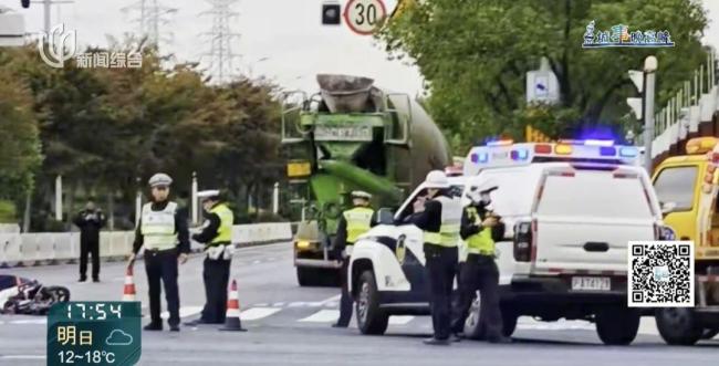 祖孙3人遭搅拌车碾压1死1重伤