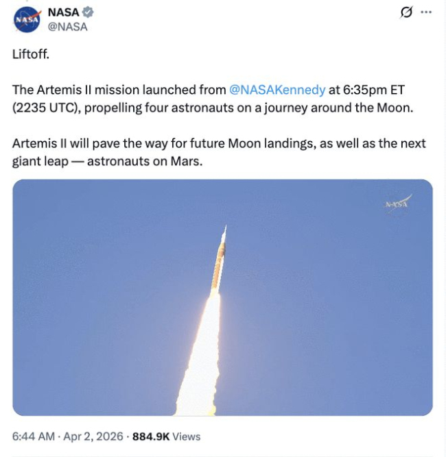 阿尔忒弥斯2号升空背后的经济账 高昂成本与技术挑战