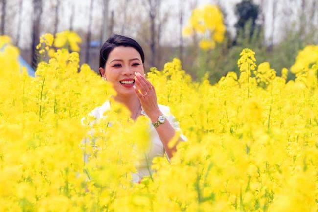 河南社旗：春风拂沃野 繁花满田园