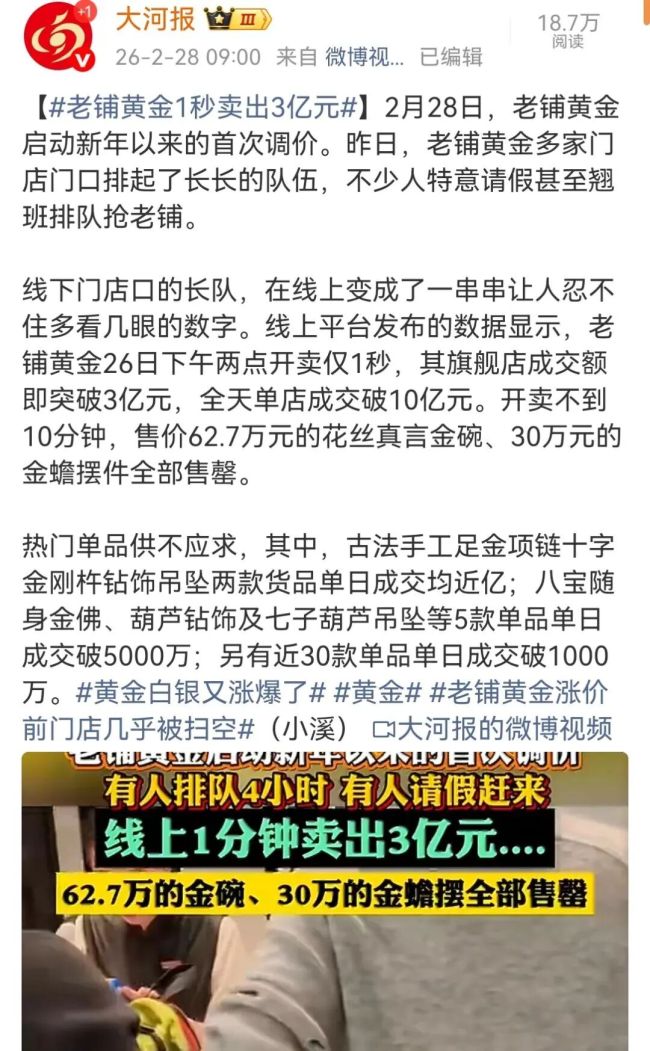 黄金白银销量暴跌 市场剧烈震荡 贵金属遇冷