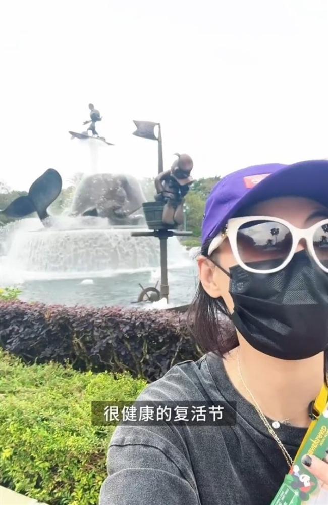 张柏芝晒与小儿子迪士尼游玩vlog 母子互动温馨有趣