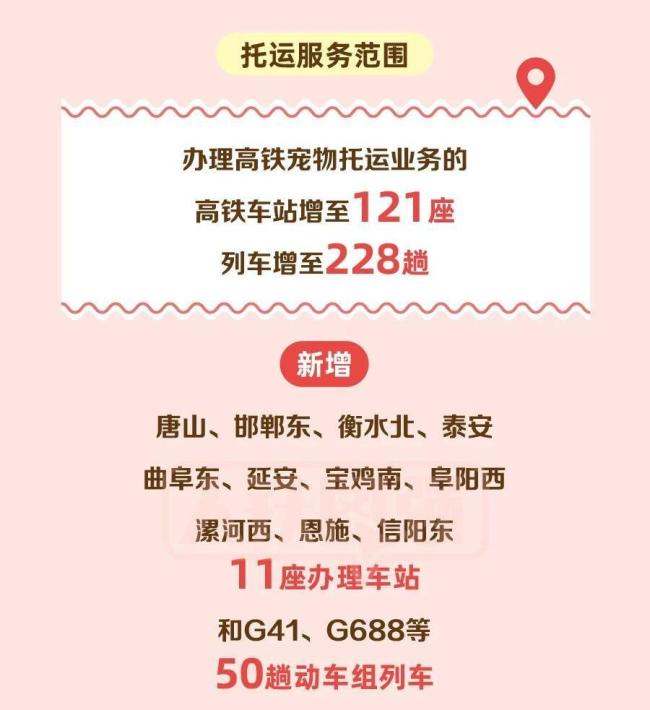 宠物可以独自“坐”高铁了 铁路服务升级