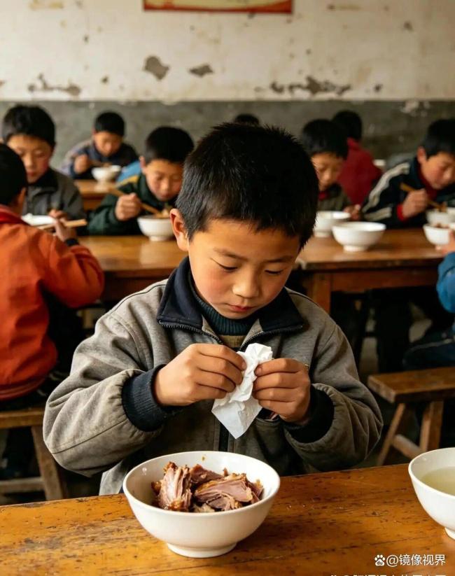 9岁男孩每天偷偷把肉带回家 孝心感动社会