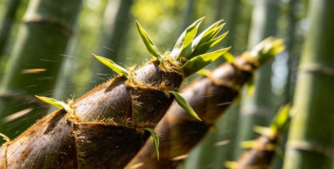 阿姨忘掉的衣服竟然被竹子“穿走” 大自然的神奇力量