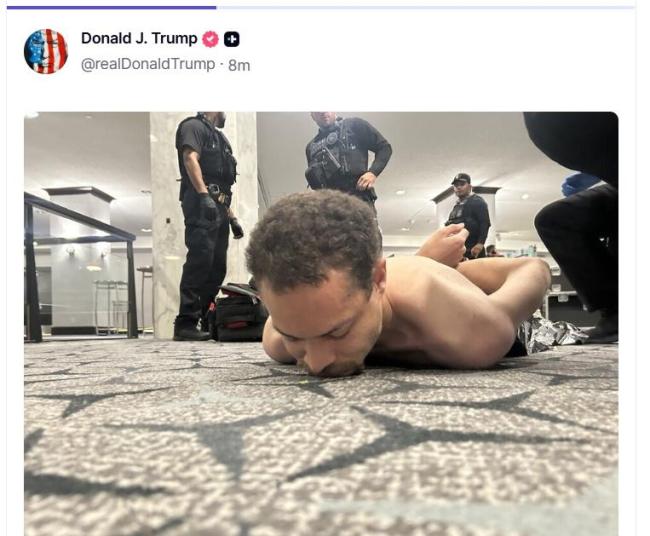 特朗普回应枪击事件与美伊战事关联 否认关联性