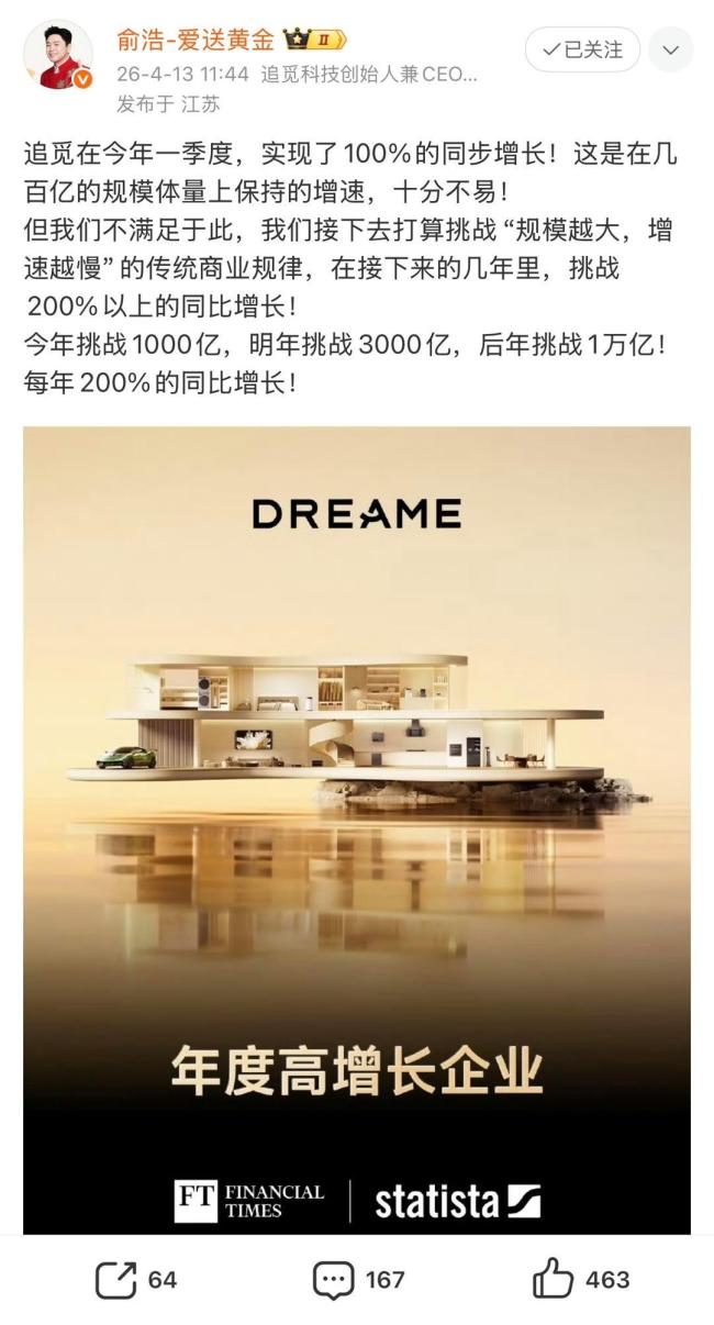 追觅CEO俞浩连发三文炮轰小红书 平台价值观受质疑