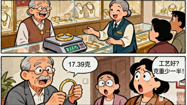 老人用33.62克金饰换回17.39克手镯 黄金置换陷阱