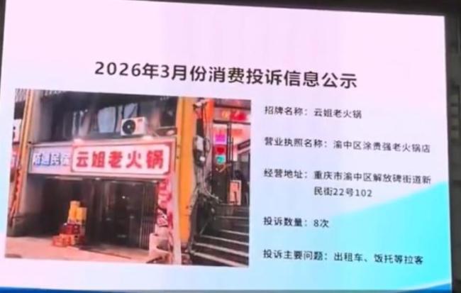 解放碑大屏公示消费投诉获点赞 透明监督引好评