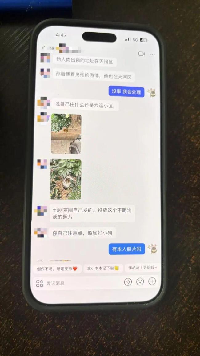 广州50万粉丝网红小狗疑被毒狗团伙盯上