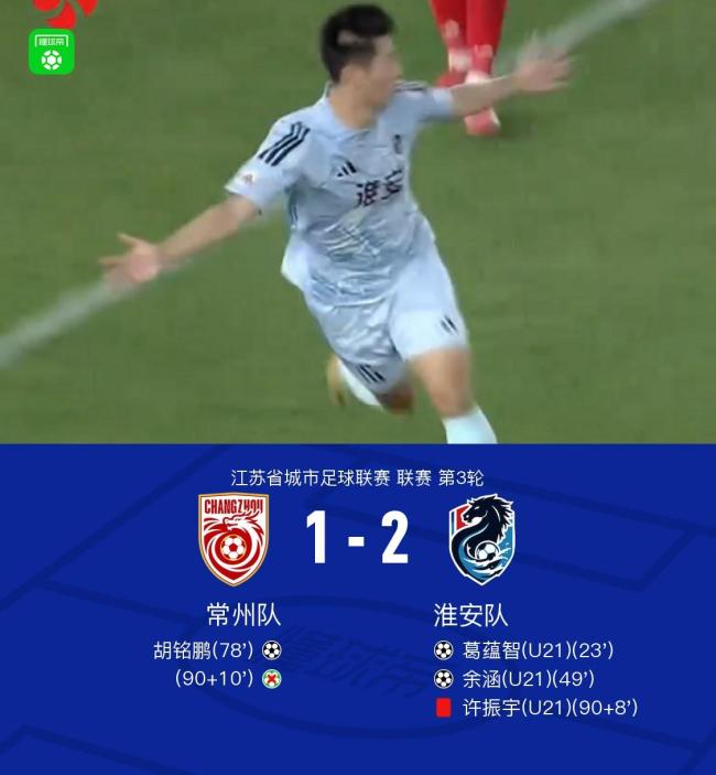 苏超淮安队2-1常州队