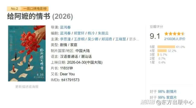 《给阿嬷的情书》是近年国产片最佳吗 一封假信半世纪真情