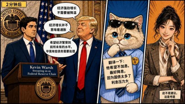 美联储新主席上任 市场先给了一巴掌 首日即迎大考