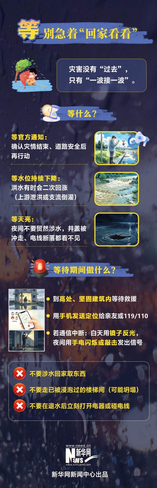 遇到强降雨灾害线上股票配资，记住“跑、躲、等”三字诀