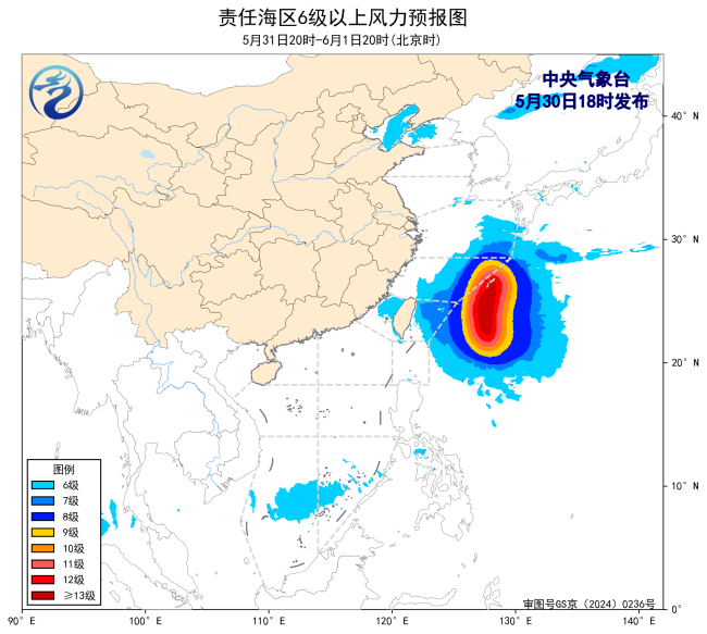 我国东部海域将有8级及以上大风 东海迎强风天气