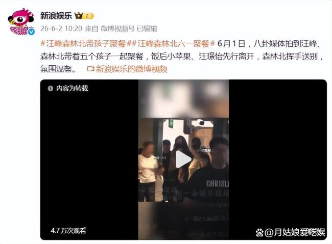 汪峰森林北合体带娃 生活大戏温馨上演