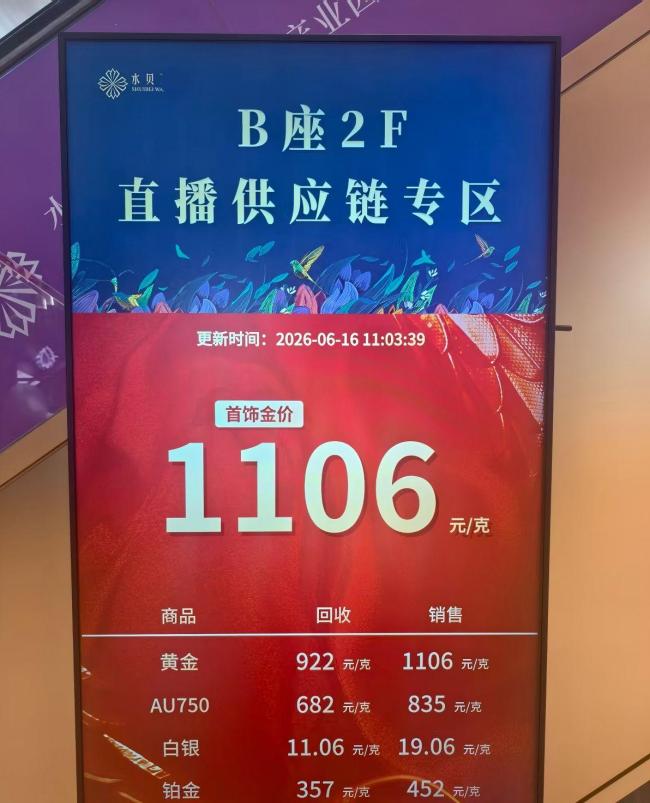 深圳水贝：部分商家回收价低于大盘 金价波动影响消费心态