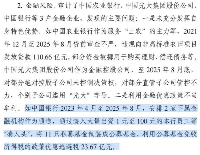 中国银行逃税23.67亿元被审计署通报 合规警钟长鸣