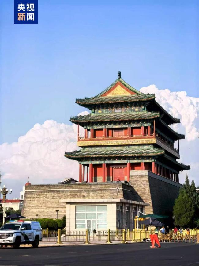 北京棉花糖云朵刷屏 天空美景治愈人心