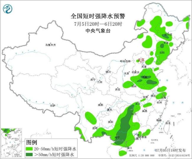 中央气象台六预警齐发 多地面临强对流天气考验