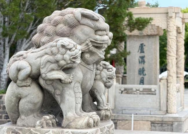 卢沟桥的石狮警醒后人勿忘血泪