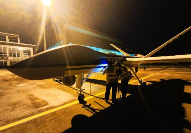 翼龙升空打通广西灾区“空中生命线” 应急通信显担当